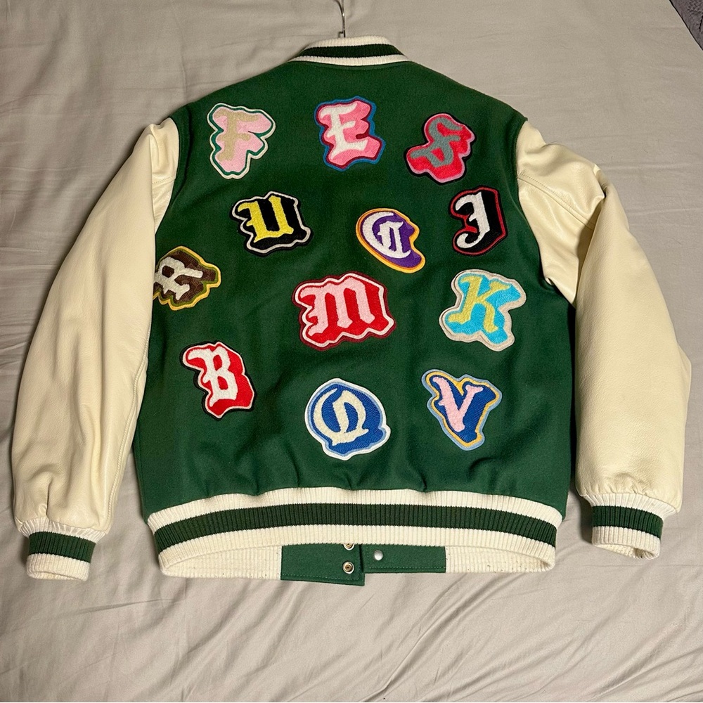Green Golf Wang Varsity Patch Jacket